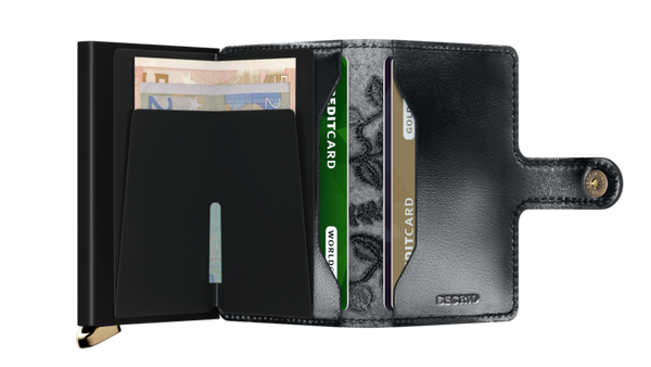 Secrid Wallet Secrid Premium Miniwallet Stitch Floral Black