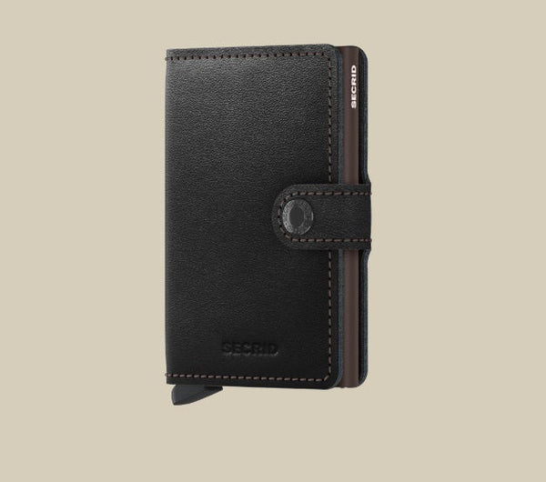 Secrid Wallets Black Brown Secrid Miniwallet Original Leather