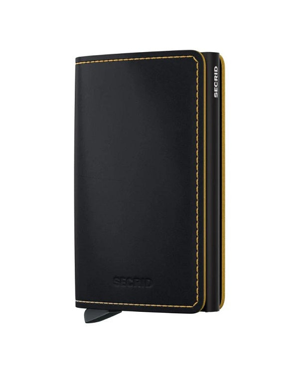 Secrid Wallets Black Ochre Secrid Slimwallet Matte Leather