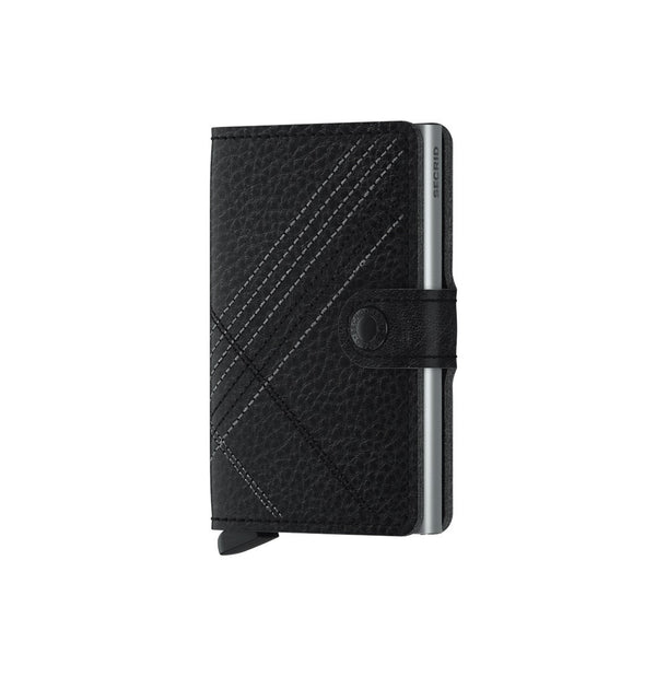 Secrid Wallets Black Secrid Miniwallet Stitch Linea