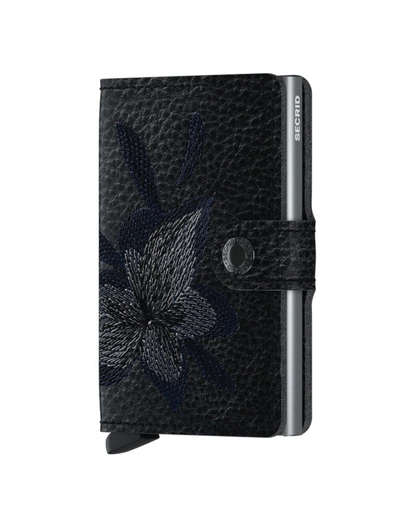 Secrid Wallets Black Secrid Miniwallet Stitch Magnolia