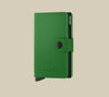 Secrid Wallets Bright Green Secrid Miniwallet Matte Leather