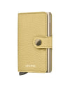 Secrid Wallets Butter Yellow Secrid Miniwallet Pebble Leather