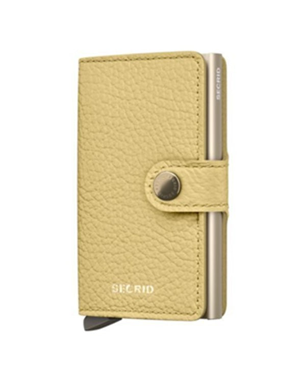 Secrid Wallets Butter Yellow Secrid Miniwallet Pebble Leather