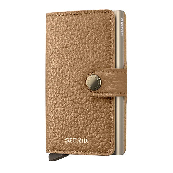 Secrid Wallets Cappuccino Secrid Miniwallet Pebble Leather