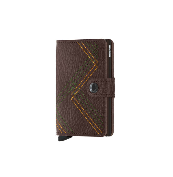 Secrid Wallets Espresso Secrid Miniwallet Stitch Linea