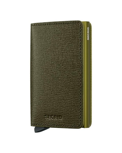 Secrid Wallets Kelp Secrid Slimwallet Crisple Leather