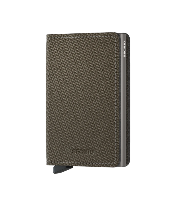 Secrid Wallets Khaki Secrid Slimwallet Carbon