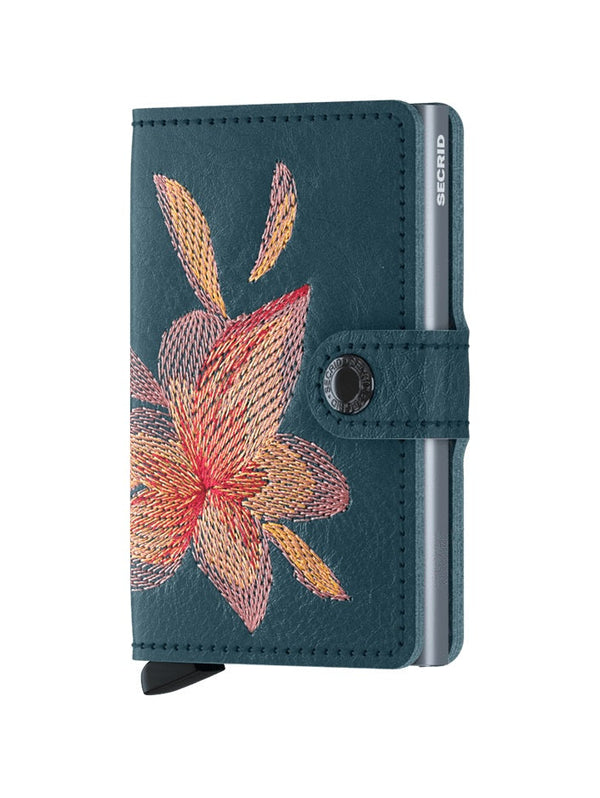 Secrid Wallets Petrolio Secrid Miniwallet Stitch Magnolia