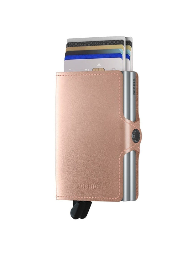 Secrid Wallets Rose Secrid Twinwallet Metallic Leather