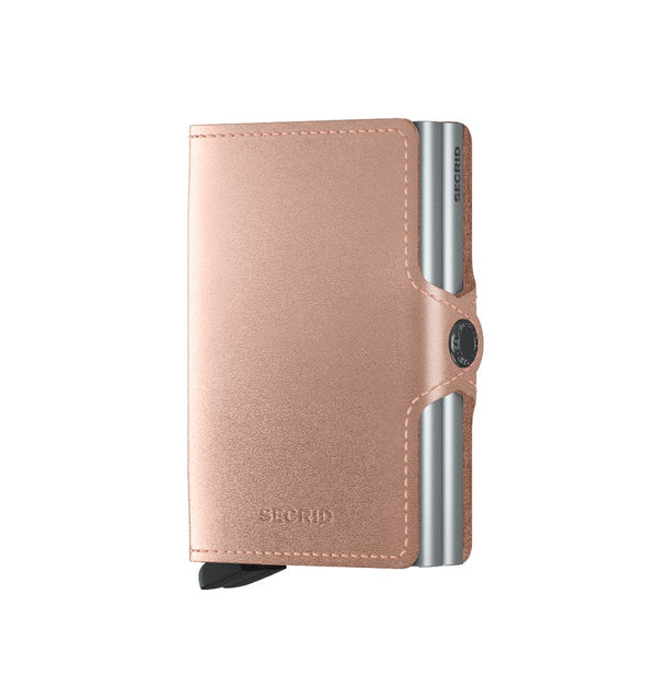 Secrid Wallets Rose Secrid Twinwallet Metallic Leather