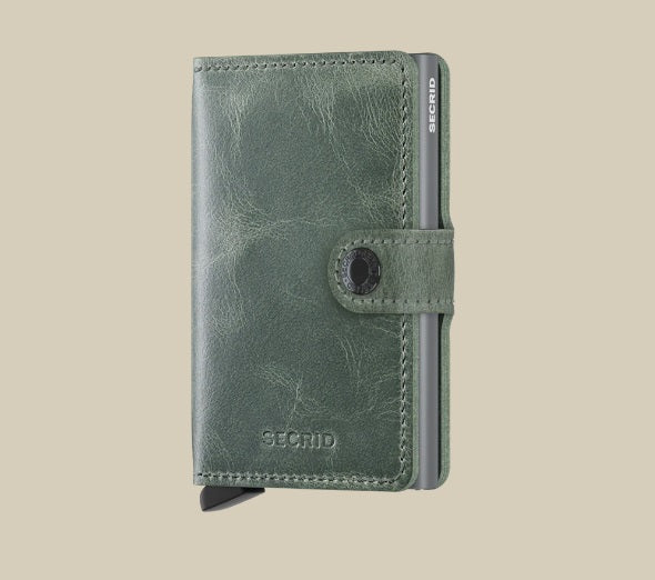 Secrid Wallets Sage Secrid Miniwallet Vintage Leather