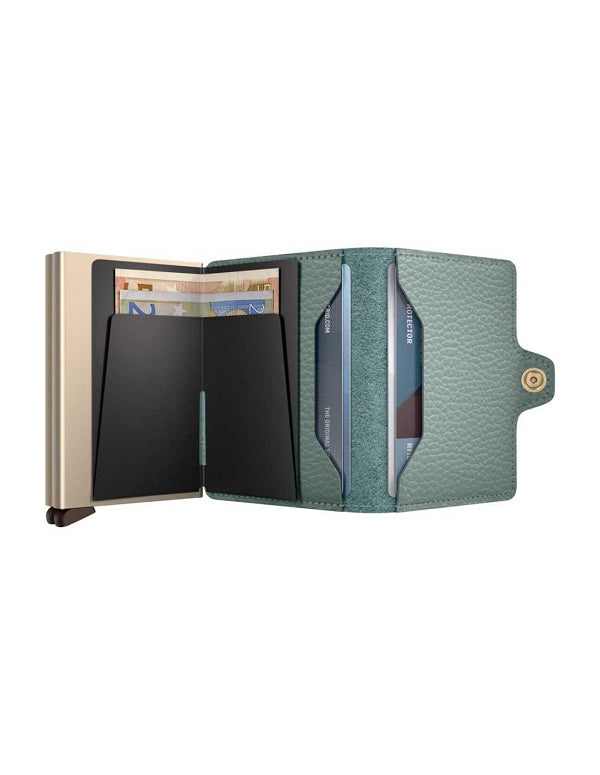 Secrid Wallets Sea Green Secrid Twinwallet Pebble Leather