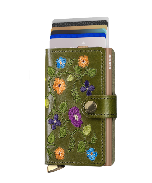 Secrid Wallets Secrid Premium Miniwallet Stitch Floral