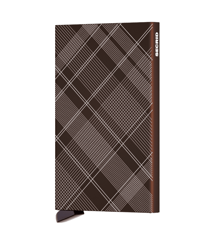 Secrid Wallets Tartan Brown Secrid Card Protector Laser