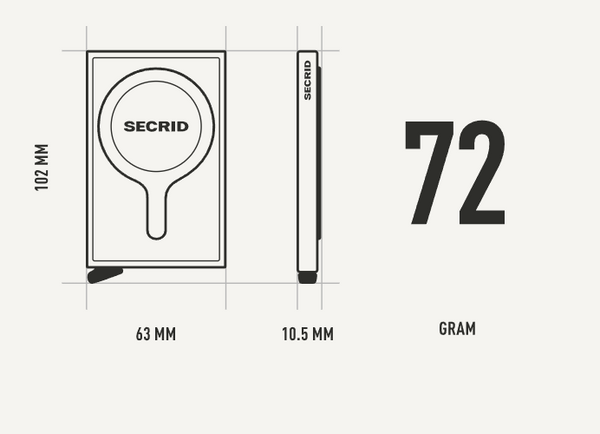 Secrid Cardprotector Fluted for Magsafe+