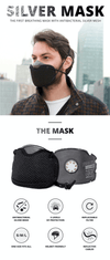 Banale Mask Black with Yellow Lace Banale Silver Mask - Hi-Performance