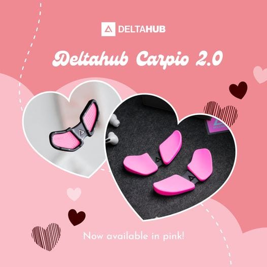 Deltahub Digital Accessories Large Right / Pink Deltahub - Carpio 2.0 Limited Edition Replaceable Pads