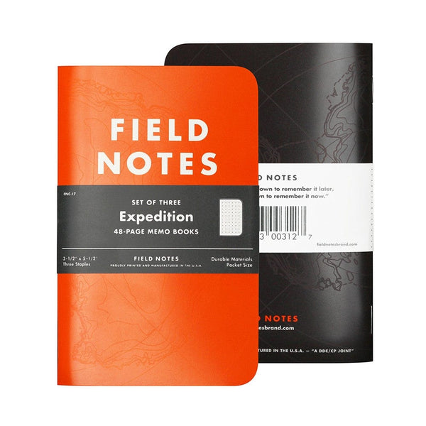 Fieldnotes Notebooks Field Notes Expedition Notebook 3-Pack