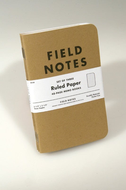 Fieldnotes Notebooks Field Notes Original Kraft 3-Pack