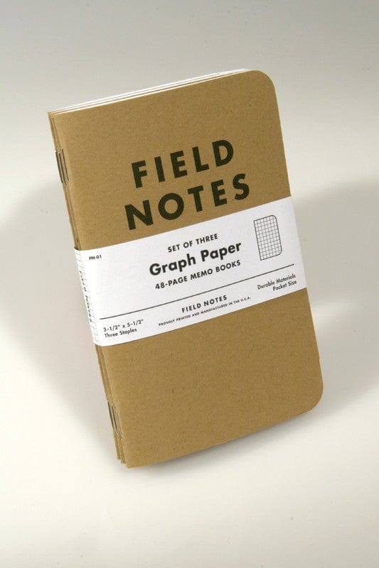 Fieldnotes Notebooks Field Notes Original Kraft 3-Pack