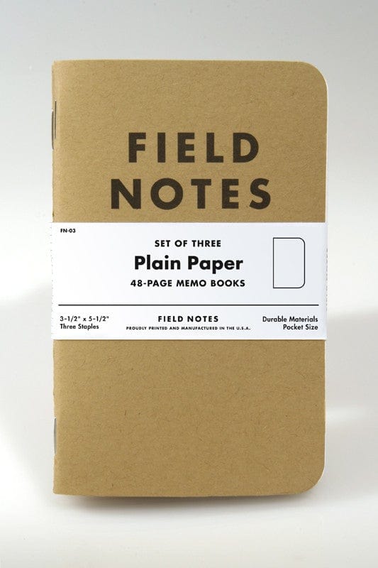Fieldnotes Notebooks Field Notes Original Kraft 3-Pack