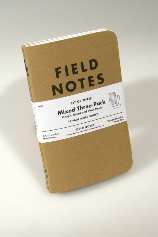 Fieldnotes Notebooks Field Notes Original Kraft 3-Pack