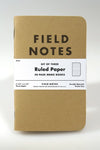 Fieldnotes Notebooks Ruled Field Notes Original Kraft 3-Pack