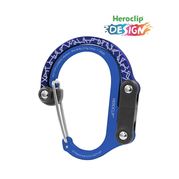 Heroclip Carabiner Medium Night Geo Heroclip - Medium