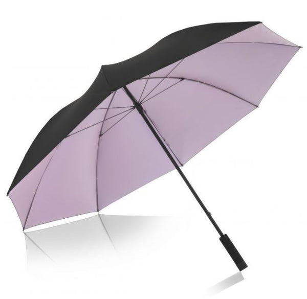 Knirps Umbrella Black with Rose Knirps U.900 Ultra Light XXL with HeatShield ( UV ) Coating