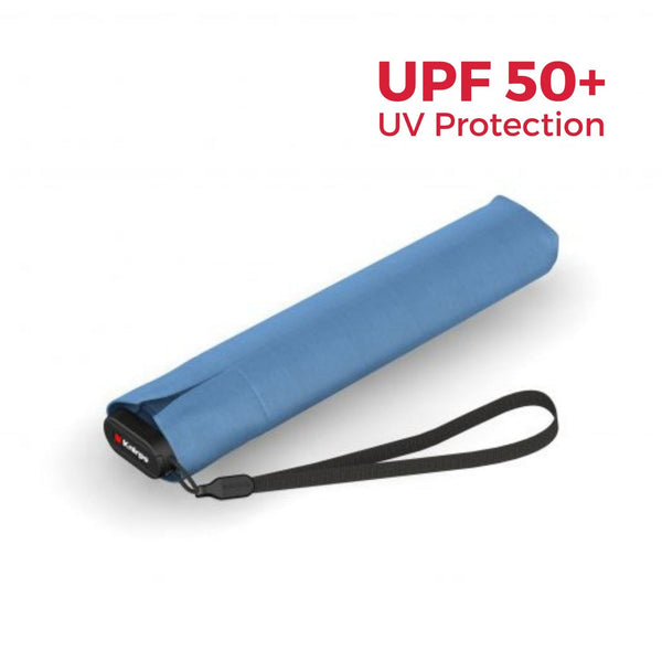 Knirps Umbrella Blue Knirps US.050 Ultra Light Slim Manual Black Coating