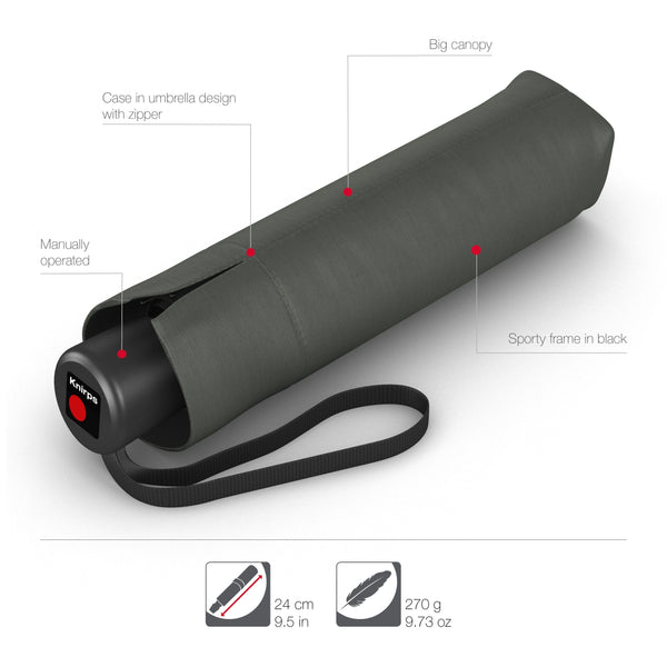 Knirps Umbrella Dark Grey Knirps A200 Medium Duomatic