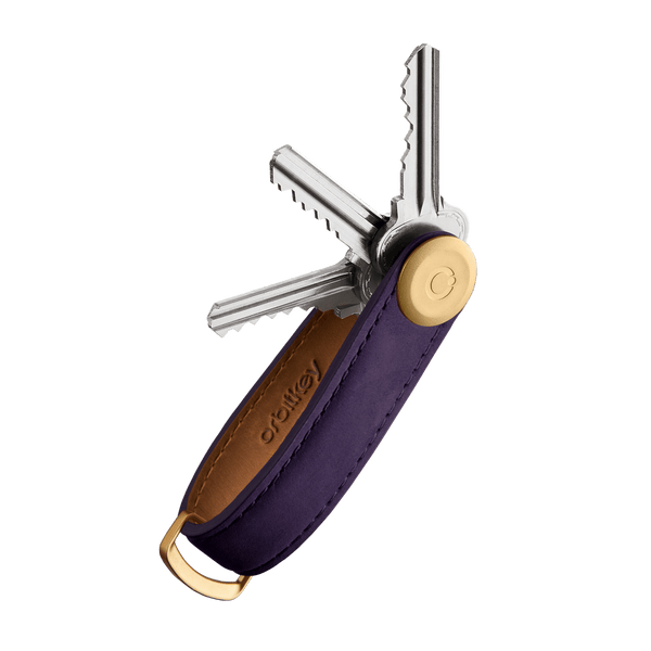 Orbitkey Keyholder Aubergine Purple Orbitkey Crazy Horse Leather