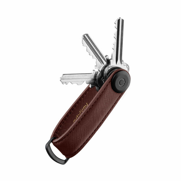 Orbitkey Keyholder Dark Cherry Orbitkey Saffiano Leather