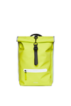 Rains Backpack 56 Reflective Digital Lime Rains Rolltop Rucksack Reflective