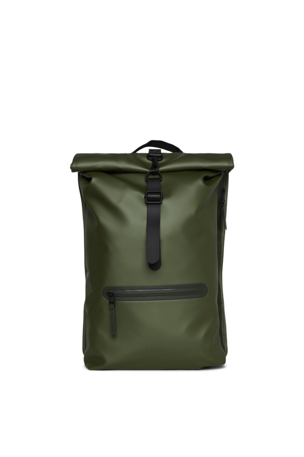 Rains Backpack Evergreen Rains Rolltop Rucksack