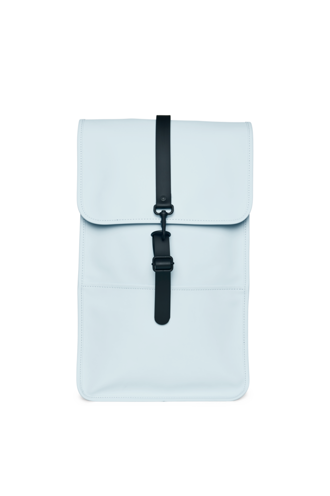 rains white backpack Waterproof Field Bag Sportique Backpack Mini is cut from Rains signature PU fabric RAINS White Rolltop Contrast Large