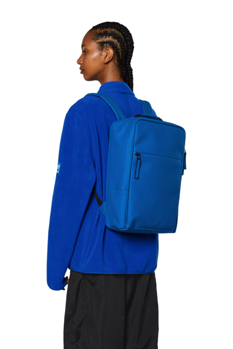 rains blue backpack Rains Book Backpack