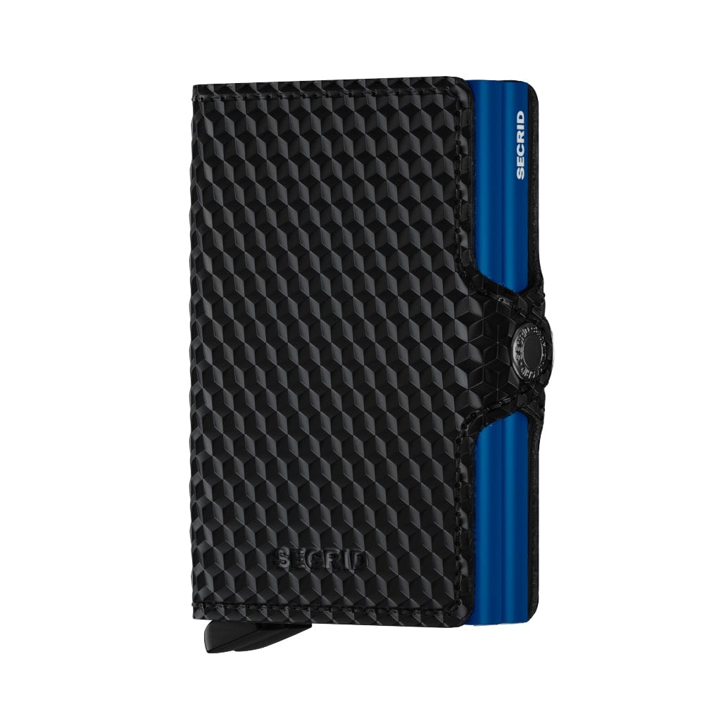 Secrid Wallet Black Blue Secrid Twinwallet Cubic Black Blue