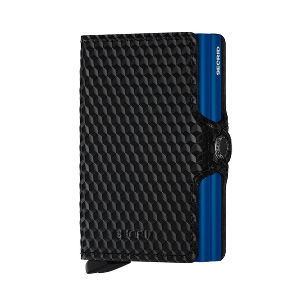 Secrid Wallet Black Blue Secrid Twinwallet Cubic Black Blue