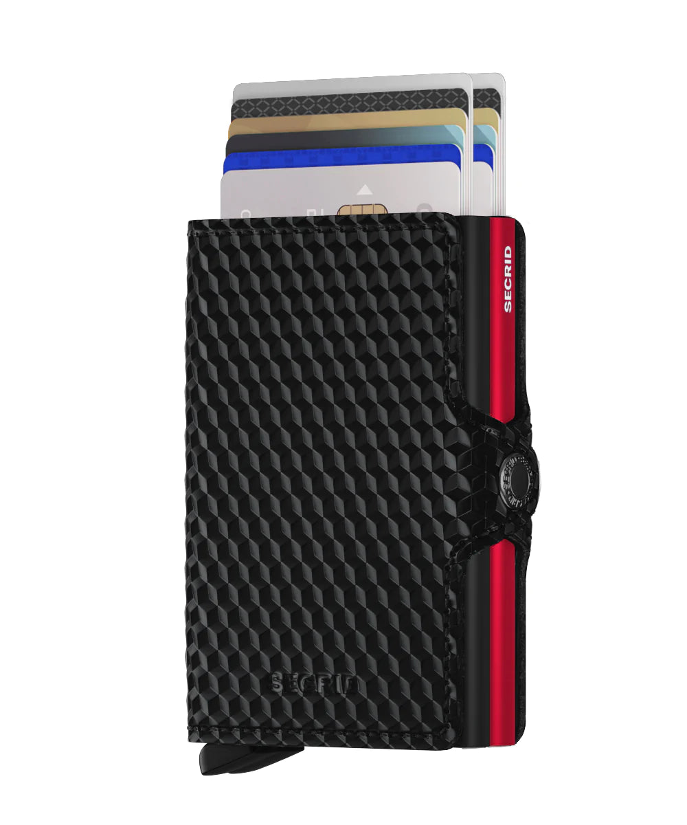 Secrid Wallet Black-Red Secrid Miniwallet Cubic