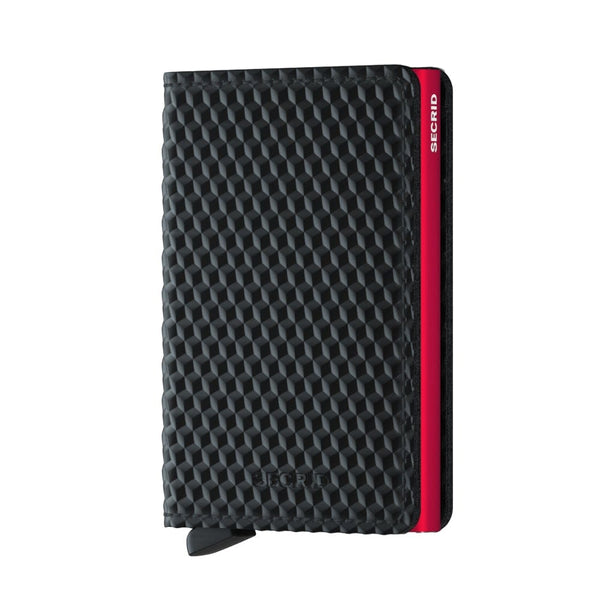 Secrid Wallet Black Red Secrid Slimwallet Cubic Black