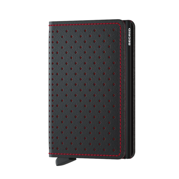 Secrid Wallet Black Red Secrid Slimwallet Perforated