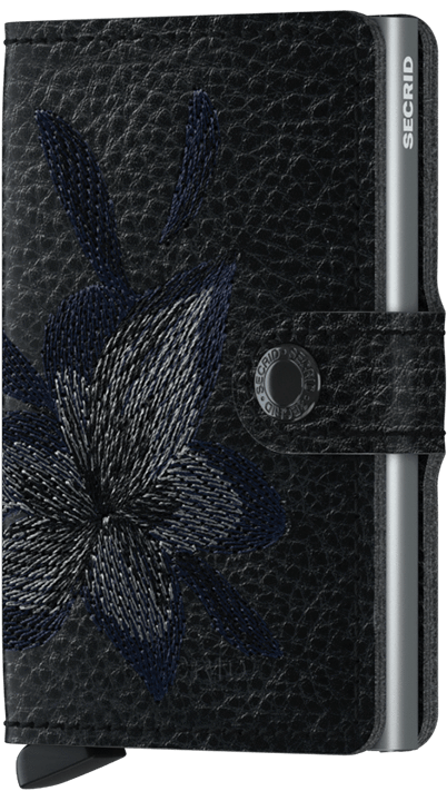 Secrid Wallet Black Secrid Miniwallet Stitch Magnolia