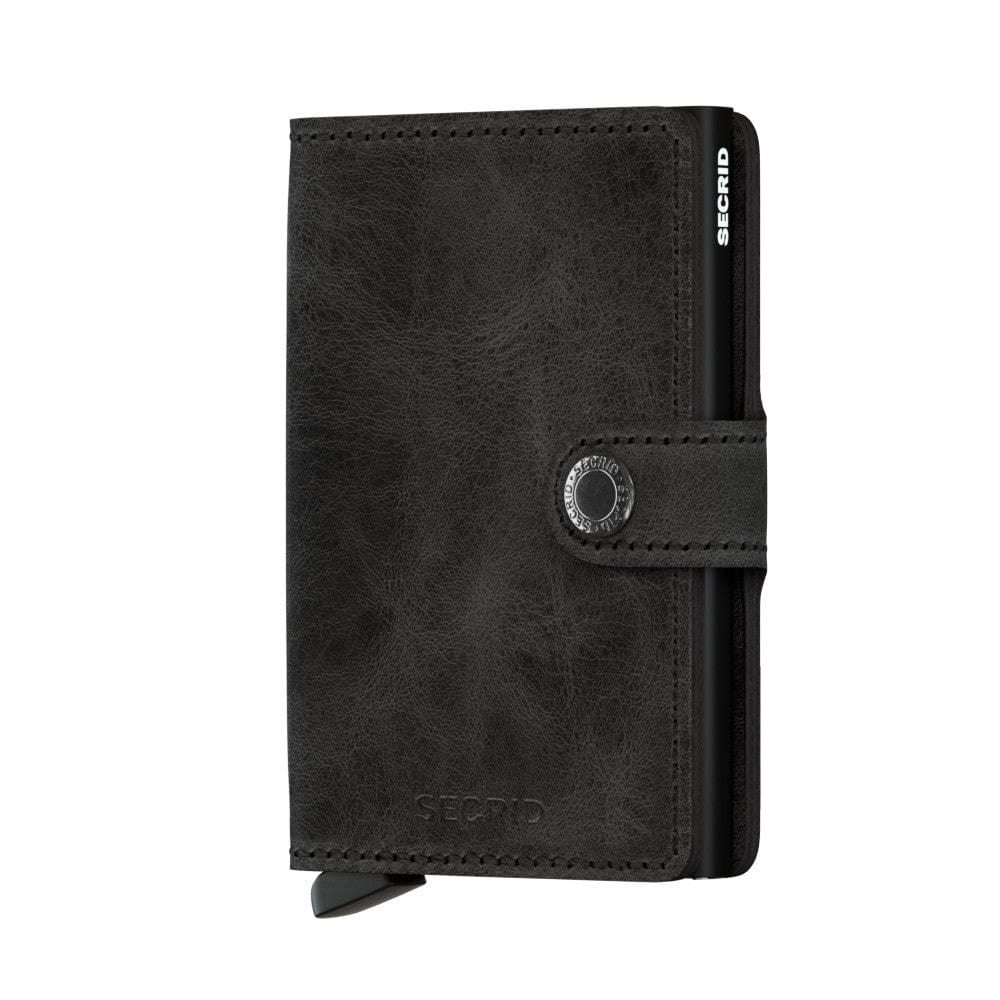 Secrid Wallet Black Secrid Miniwallet Vintage Leather