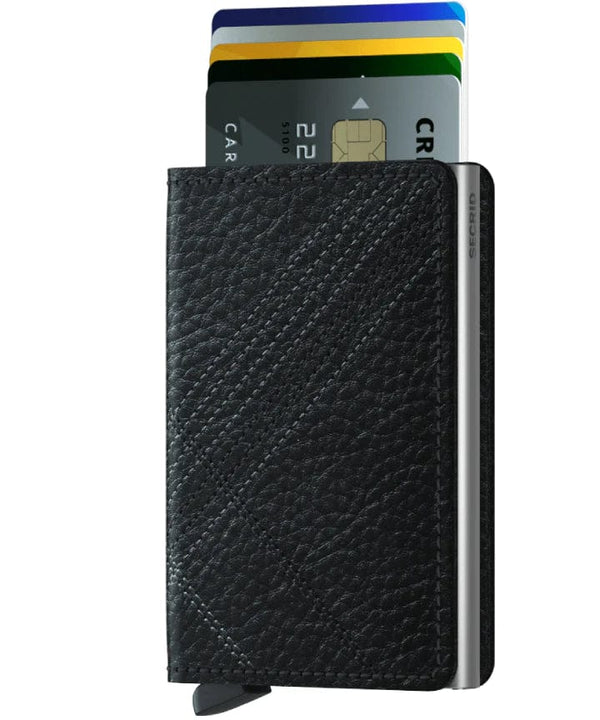 Secrid Wallet Black Secrid Slimwallet Stitch Linea
