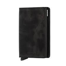 Secrid Wallet Black Secrid Slimwallet Vintage Leather