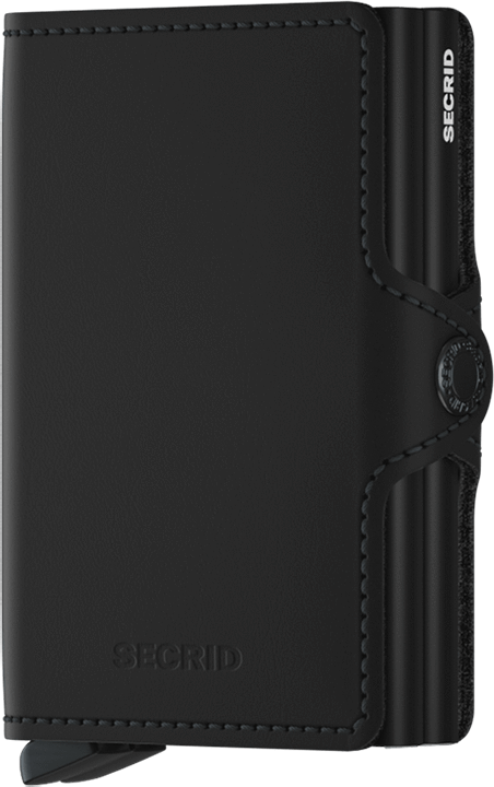 Secrid Wallet Black Secrid Twin Wallet Matte Leather