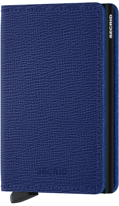 Secrid Wallet Blue Secrid Slimwallet Crisple Leather