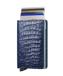 Secrid Wallet Blue Secrid Slimwallet Nile Leather